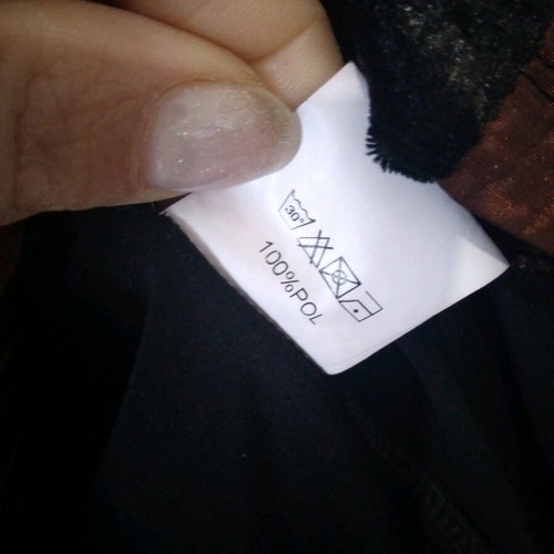 Mati women's shirt with elastic fit, size M, like new, black-brown