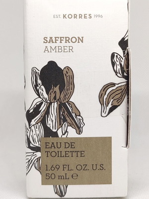 Korres Saffron Amber Eau De Toilette 50ml women's perfume new