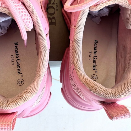 Renato Garini sneakers used, pastel pink, size 40