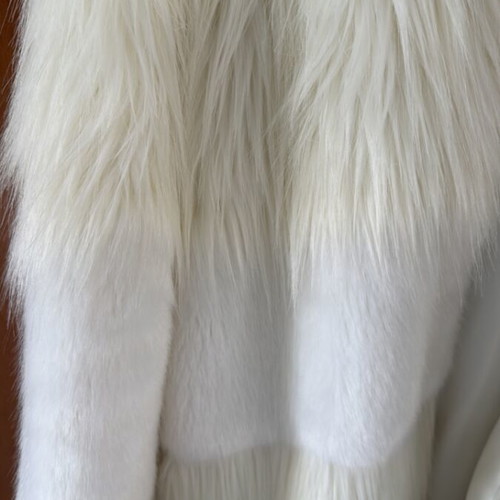 Zara fur like new, medium size, off-white, synthetic