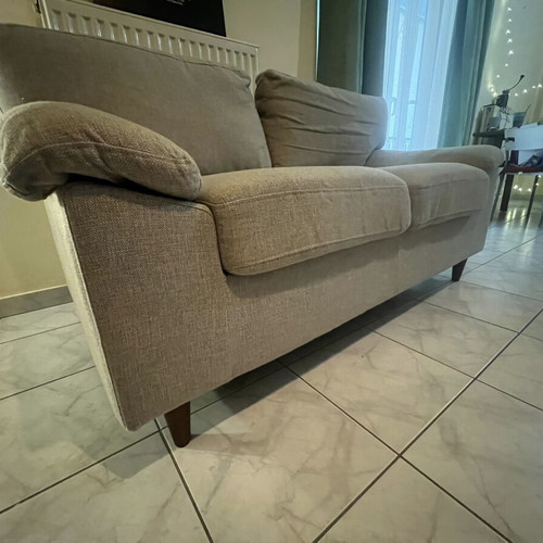 JYSK Gedved 2-seater and 3-seater sofa set, light grey