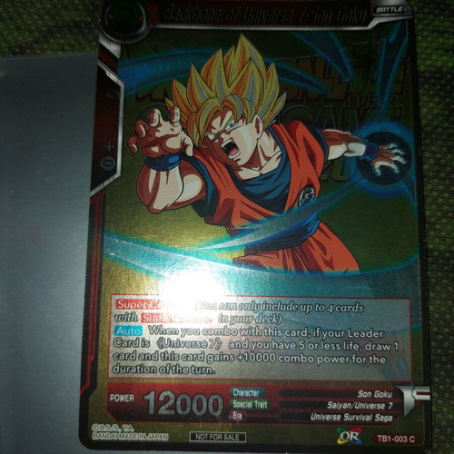 Backbone of Universe 7 Son Goku promo like new