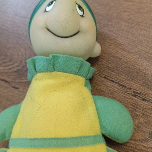 Vintage turtle toy used with glowing head