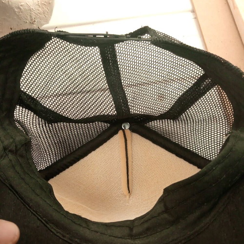 Jockey hat black with adjustable mesh like new