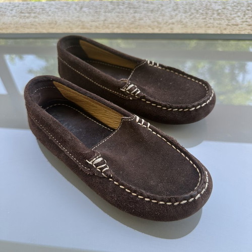 GANT children's suede moccasins size 28 like new, brown leather