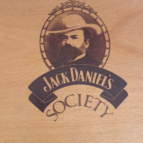 Jack Daniel's Society wooden collectible box vintage 90s, like new