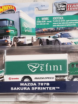 Hot Wheels Mazda 787B Sakura Sprinter σετ μεταφοράς ομάδας