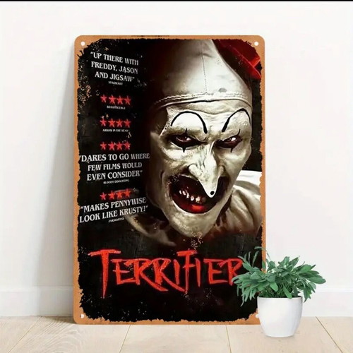 Terrifier metal wall sign 20x30cm new, stainless and waterproof