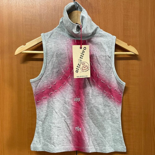 Attrattivo Women's Sleeveless Top Gray Size S New