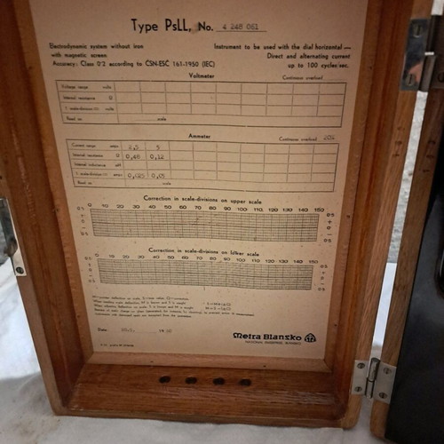 Ammeter used, very old, large 40×30×20 cm