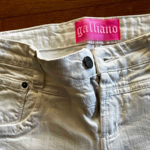 White Galliano pants like new, size M