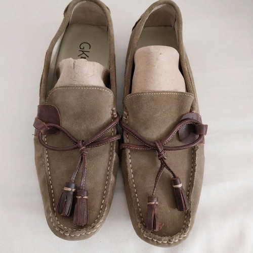 Gianna Kazakou suede moccasins like new, soft and barely worn
