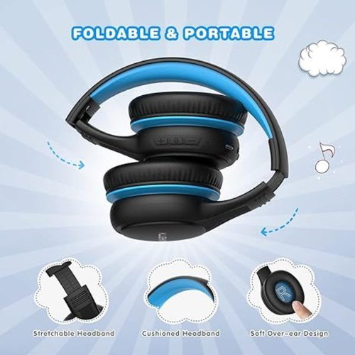 Children's wireless headphones new with microphone and Bluetooth 5.0