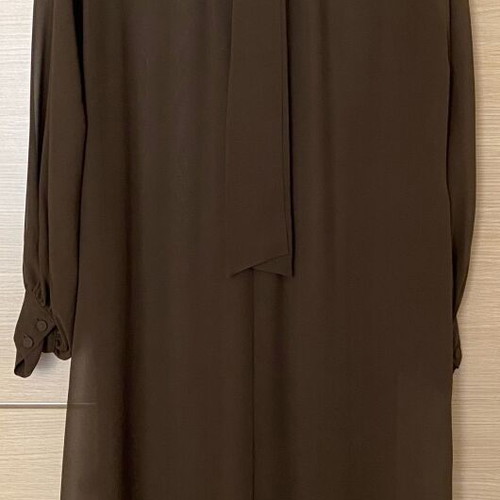 Erika Cavallini brown silk dress size 44 IT new