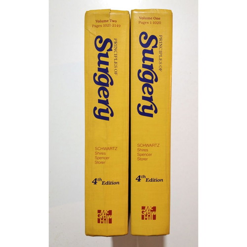 Principles of Surgery two-volume set used, 4th edition, English