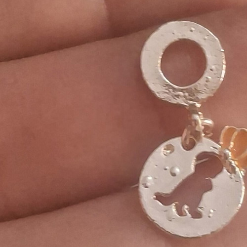Charm for bracelets dangle rose gold like new