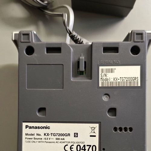 Panasonic KX-TG7200GR cordless phone used, gray
