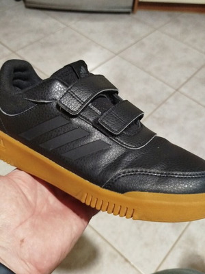 Adidas athletic shoes like new, boys' size 40, black with brown sole