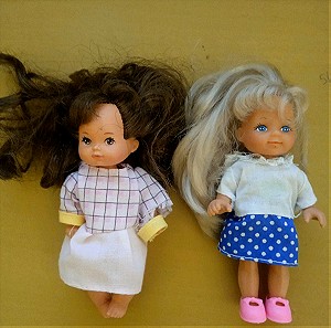 2 παιδιά Barbie mattel 1976 δίνονται μαζί κ τα 2