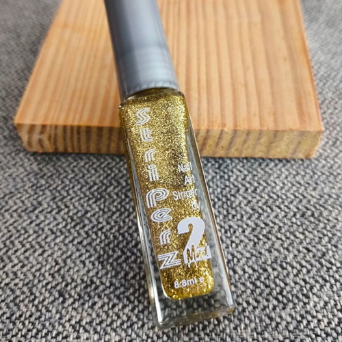 2MAD Nail Art Varnish Gold Sparkle 8 ml new
