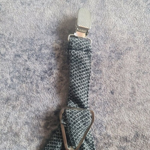 Baby suspenders gray like new