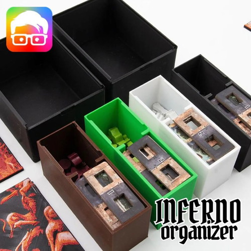 Inferno Board Game Organizer New, Fits Sleeved Cards