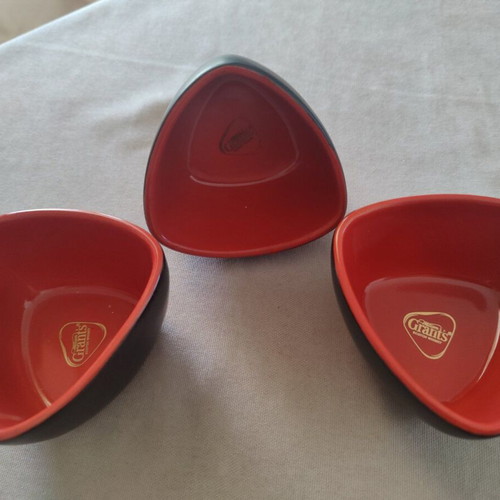 Grants Whisky Promotional Snack Bowls set of three, like new