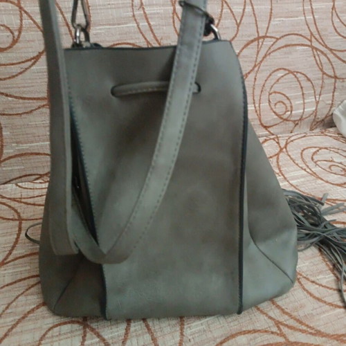 Gray women's bucket bag new shoulder