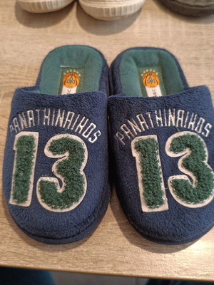 Panathinaikos slippers for boy like new, size 27/28