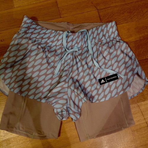 Adidas x Marimekko Split 2 in 1 Shorts new, size XS, multicolor