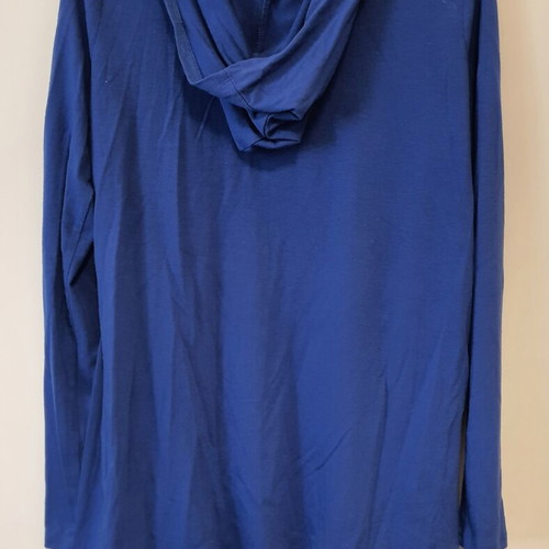 Blue cardigan with hood like new