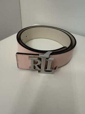 Lauren Ralph Lauren ροζ/nude ζώνη με αγκράφα LRL, 95 εκ.