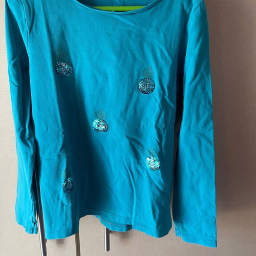 Children's shirt used, 8 years, blue, size 128 cm