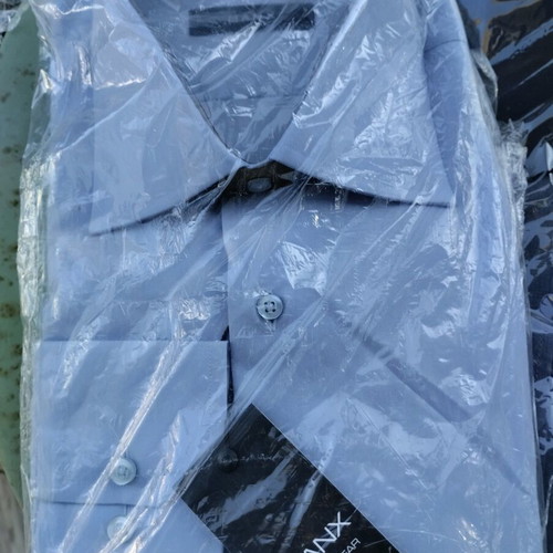 Men's dress shirts new, size L, gray and blue, set of 2
