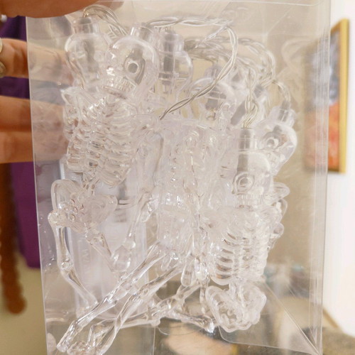 Skeleton string lights new with battery and switch