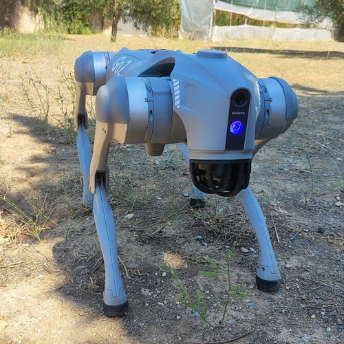 Unitree Go2 Pro AI quadruped robot dog with wireless tracking controller