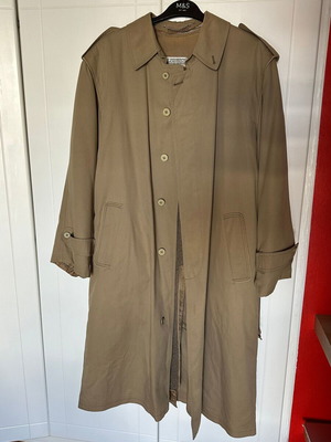 Loreno trench coat vintage 80s used, size L, beige