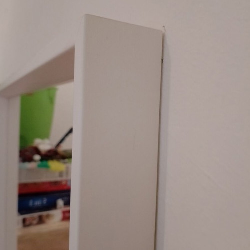 Wall mirror 60X60 square, white