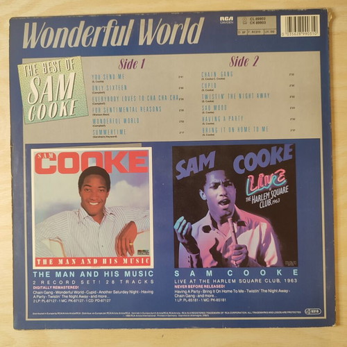 Sam Cooke Wonderful World LP used, RCA Camden edition