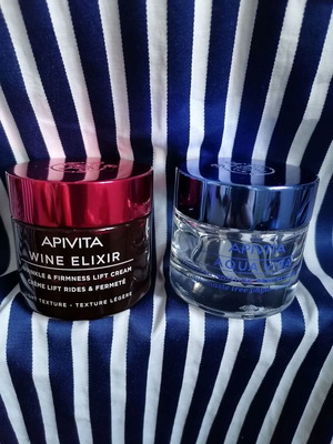 Apivita cream jars 50 ml used, set of two