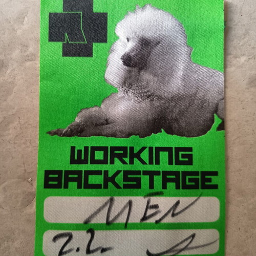 Rammstein working pass used from Manchester concert