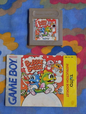 Bubble Bobble Game Boy used with manual, English
