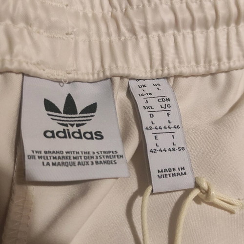 Adidas sweatpants new, white-cream, size L