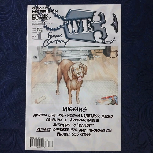 WE3 limited series 3 issues like new signed by Frank Quitely