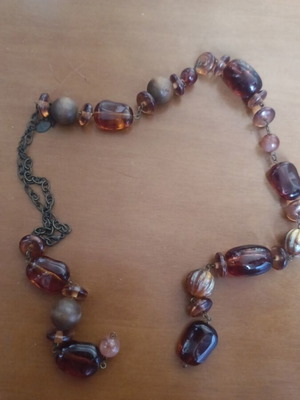 Necklace used with beads in various shapes and colors