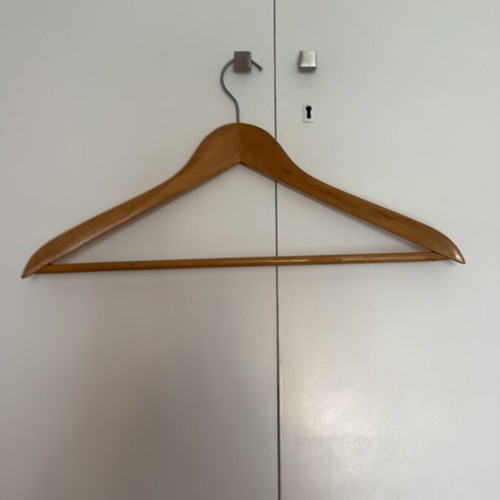 Wooden hanger for suits like new
