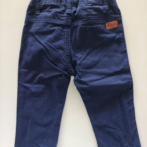 Baby chino pants used, blue, size 9-12 months