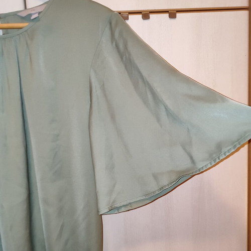 H&M Sage Green Satin Mini Dress XL like new