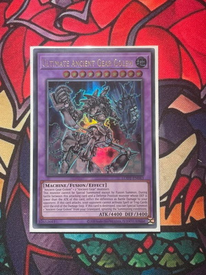 Ultimate Ancient Gear Golem Yu-Gi-Oh card new, ultra rare