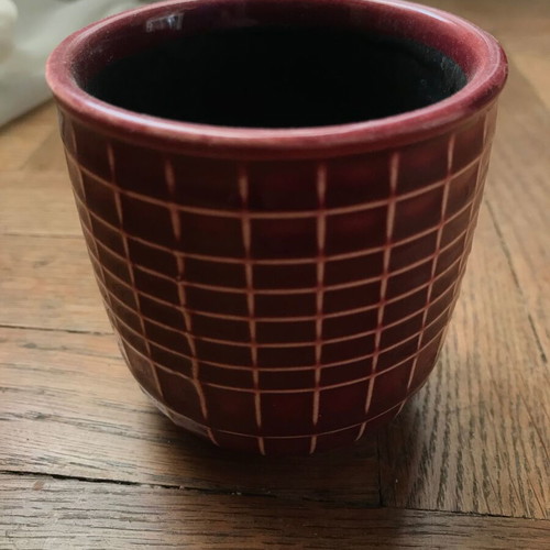 Ceramic cup - planter like new, tabletop decoration